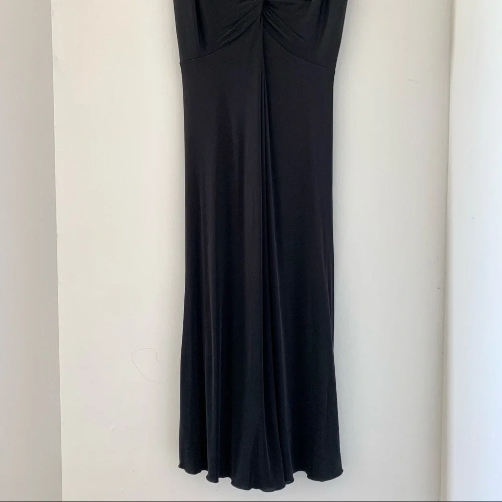 *SOLD* Sandra Angelozzi elegant black midi dress - Picture 5 of 9